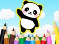 Gêm Llyfr Lliwio: Panda Ciwt  ar-lein