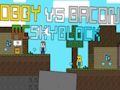 Gêm Obby vs Bacon: McSkyBlock ar-lein