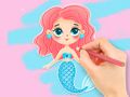 Gêm Llyfr Lliwio: Mwynhau Mermaid  ar-lein