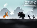 Gêm Mae zombies goroesi ceffyl yn dianc ar-lein