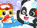 Gêm Pos Jig-so: Amser Cawod Panda Babanod  ar-lein