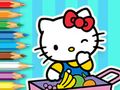 Gêm Llyfr Lliwio: Marchnad Hello Kitty  ar-lein