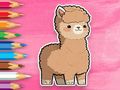 Gêm Llyfr Lliwio: Alpaca Ciwt  ar-lein