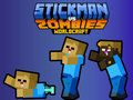 Gêm Stickman vs Zombies Worldcraft ar-lein