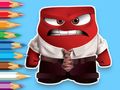 Gêm Llyfr Lliwio: Inside Out Angry  ar-lein
