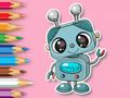 Gêm Llyfr Lliwio: Smile Robot  ar-lein
