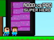 Gêm Noob vs pro super arwr ar-lein