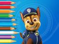 Gêm Llyfr Lliwio: Paw Patrol Chase  ar-lein