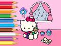 Gêm Llyfr Lliwio: Hello Kitty Diwrnod Glaw  ar-lein