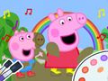 Gêm Llyfr Lliwio: Peppa Pig Mwdlyd Doniol  ar-lein