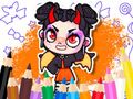 Gêm Llyfr Lliwio: Avatar World Cute Diafol  ar-lein