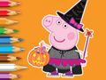 Gêm Llyfr Lliwio: Peppa Pig Calan Gaeaf  ar-lein