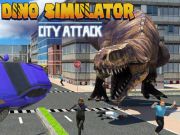 Gêm Dino Simulator Ymosodiad Dinas  ar-lein