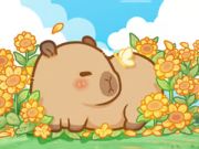 Gêm Pos Jig-so: Capybara Mewn Blodau Haul  ar-lein