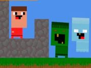 Gêm Mae Nubiks yn adeiladu amddiffyniad yn erbyn zombies  ar-lein