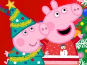 Gêm Pos Jig-so: Paratoi ar gyfer y Nadolig Peppa Pig  ar-lein