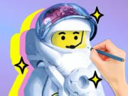 Gêm Llyfr Lliwio: Gofodwr LEGO  ar-lein