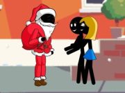 Gêm Santa Stickman  ar-lein