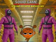 Gêm Gêm Squid Sprunki Dianc Ystafelloedd Cefn  ar-lein