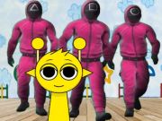 Gêm Sprunki yn Siambr Gêm Squid  ar-lein