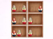 GĂȘm Trefnu gan silffoedd Matryoshka! ar-lein GĂȘm Trefnu gan silffoedd Matryoshka! ar-lein