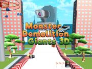 Gêm Cewri dymchwel anghenfil 3d  ar-lein