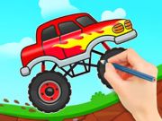 Gêm Llyfr Lliwio: Tryc Monster  ar-lein