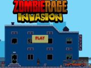 Gêm Goresgyniad cynddaredd zombie  ar-lein