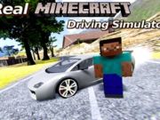 Gêm Efelychydd gyrru minecraft go iawn  ar-lein