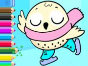 Gêm Llyfr Lliwio: Ar Iâ  ar-lein