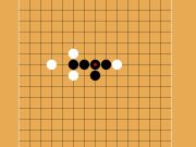 Gêm Gomoku pum carreg yn olynol  ar-lein