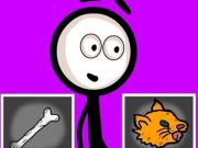 Gêm Stickman yn dewis gweithredoedd  ar-lein