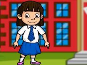 Gêm Achubwch y ferch fach o'r ysgol  ar-lein