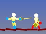 Gêm Mae Ragdoll wedi taro Stickman  ar-lein