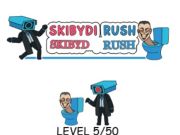 Gêm Rush Skibydi  ar-lein