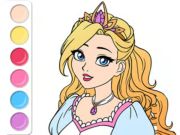 Gêm Llyfr Lliwio: Gwisg Prom Princess  ar-lein
