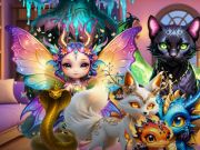 Gêm Teuluoedd dirgel yn swynol Bestiary ar-lein