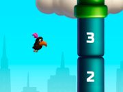 Gêm Aderyn mathemateg skebob flappy ar-lein