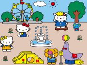 Gêm Helo Kitty: Creawdwr Golygfa ar-lein