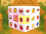 Gêm Ffrwythau mahjong 3d ar-lein