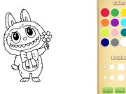 Gêm Llyfr Lliwio Doll Labubu i Blant ar-lein