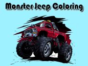 Gêm Lliwio jeep anghenfil ar-lein