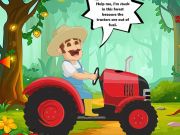 Gêm Llenwch danwydd mewn tractor ffermwyr ar-lein