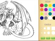 Gêm Llyfr Lliwio Dragon Chimera ar-lein