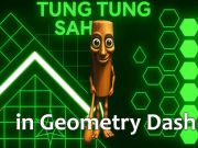 Gêm Tung tung sahur mewn dash geometreg ar-lein