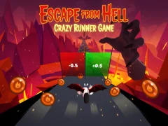 Gêm Escape from Hell: Crazy Runner Game ar-lein