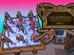 Gêm Steampunk Merge To Battle ar-lein