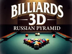 Gêm Billiards 3D Russian Pyramid ar-lein