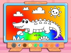 Gêm Coloring Book: Crocodile ar-lein