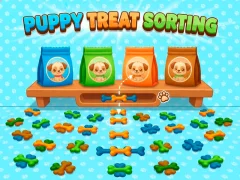 Gêm Puppy Treat Sorting ar-lein